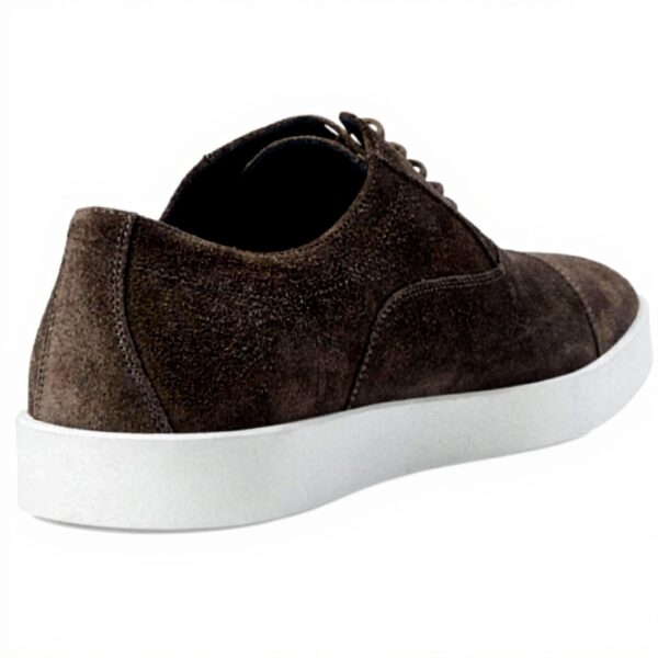 Baskets Johnston amp Murphy homme daim italien gris bout rond