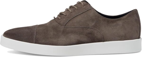 Baskets Johnston & Murphy homme daim italien gris bout rond-3