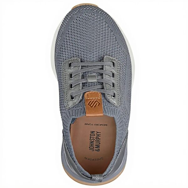 Baskets mode Johnston amp Murphy Kinnon Knit homme gris