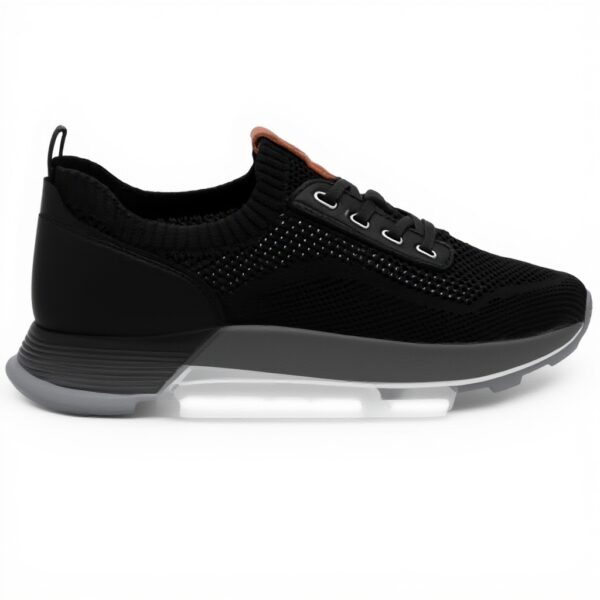 Baskets mode homme Johnston amp Murphy Kinnon Knit noir tricot