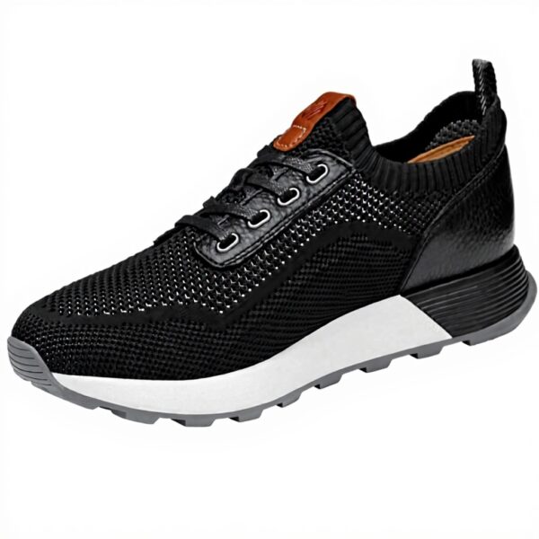 Baskets mode homme Johnston amp Murphy Kinnon Knit noir tricot