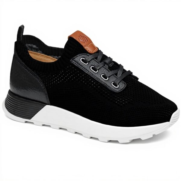 Baskets mode homme Johnston amp Murphy Kinnon Knit noir tricot