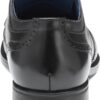 Mocassins Johnston Murphy Gibbons Wingtip noir cuir pleine-2