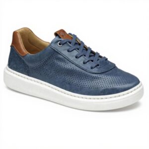 Baskets Johnston amp Murphy Homme Cuir Confort Bleu Marine