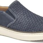 Mocassins Johnston & Murphy McGuffey 2 tissés bleu marine-0