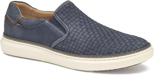 Mocassins Johnston & Murphy McGuffey 2 tissés bleu marine-0