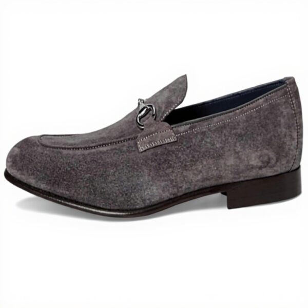 Mocassins homme Johnston Murphy daim italien gris Taylor Bit