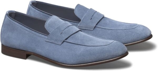 Mocassins Johnston & Murphy Taylor Penny Daim Italien Homme-3