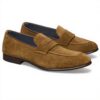Mocassins Johnston amp Murphy Taylor Penny Snuff Suède Italien