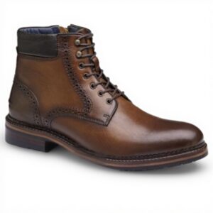 Johnston Murphy Bottes homme cuir pleine fleur Brun Clair