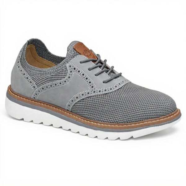Chaussures Oxford Johnston Murphy gris nubuck confortable