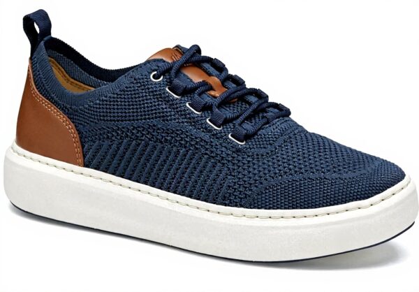 Johnston Murphy Anders Knit Chaussures Homme Cuir Bleu