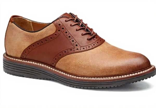 Chaussures homme Johnston Murphy Selle Upton cuir tan
